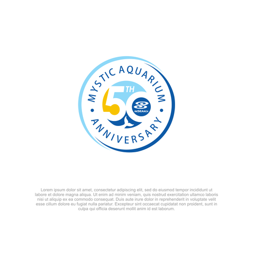 Mystic Aquarium Needs Special logo for 50th Year Anniversary Réalisé par sulih001