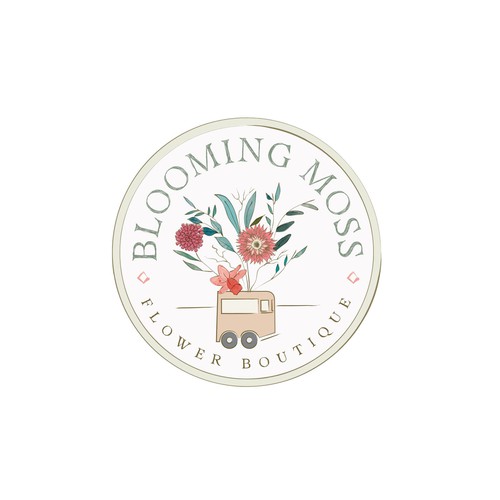 Floral Boutique Logo Design by designdazzle