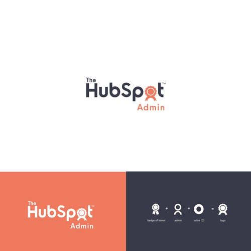 Bold logo that unites and champions the HubSpot Admin Design by QuickCrea™
