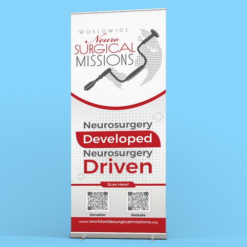 Surgical Non-Profit needs two 33x84in retractable banners for exhibitions Réalisé par GusTyk
