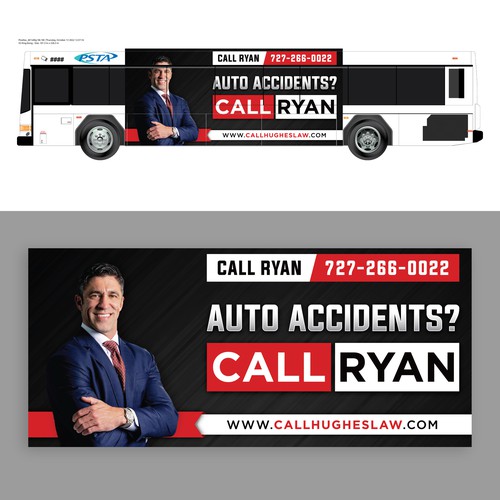 Bus Ad for Lawyer - Need diff styles Design réalisé par DezinDragonz