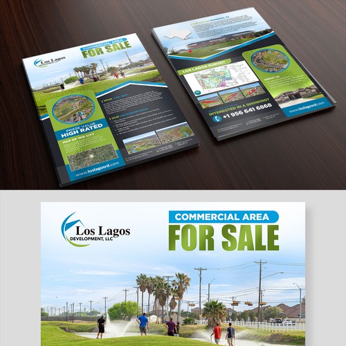 Help me create a Leaflet for a premier luxury real-estate subdivision. Photos included. Design by Logicainfo ♥