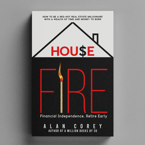 Eye-catching BOOK COVER with REAL ESTATE and EARLY RETIREMENT focus Design by H-Izz Design