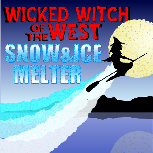 Product Packaging for "Wicked Witch Of The West Snow & Ice Melter" Design por KingMelon