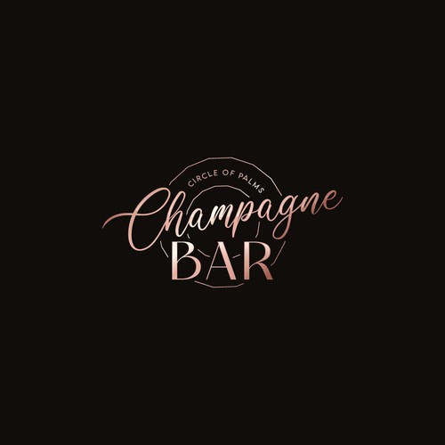 Luxury and modern Champagne Bar logo Design by TheLogo69