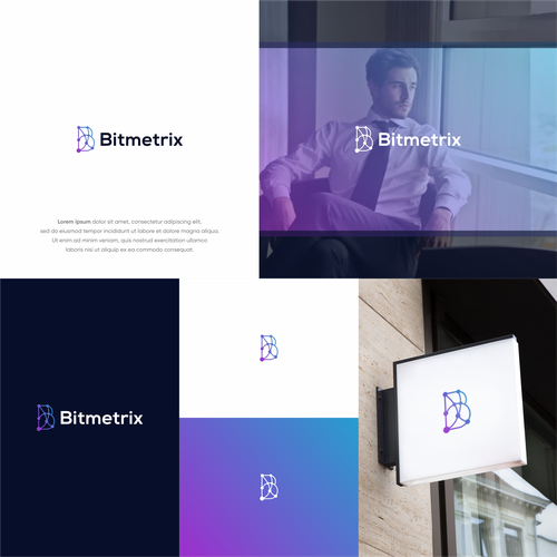 Designs | Blockchain AI Analytics Logo Design - bitmetrix.ai | Logo ...