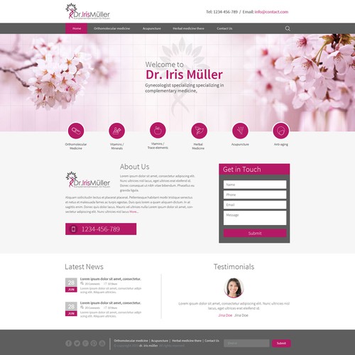 Web page design contest entry by Saturn-X