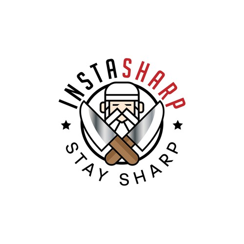 Design a hipstor logo for a knife sharpening rental company Design by hawin_11