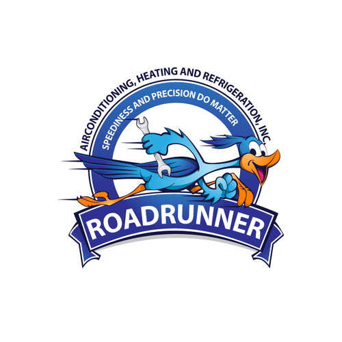 logo for Roadrunner Air Conditioning, Heating & Refrigeration, Inc. Design by Kang JM