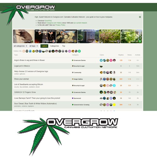 Design timeless logo for Overgrow.com Design por Brandsoup