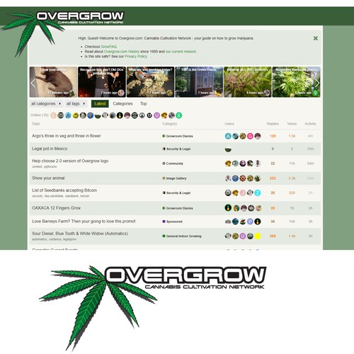 Design timeless logo for Overgrow.com-ontwerp door Brandsoup