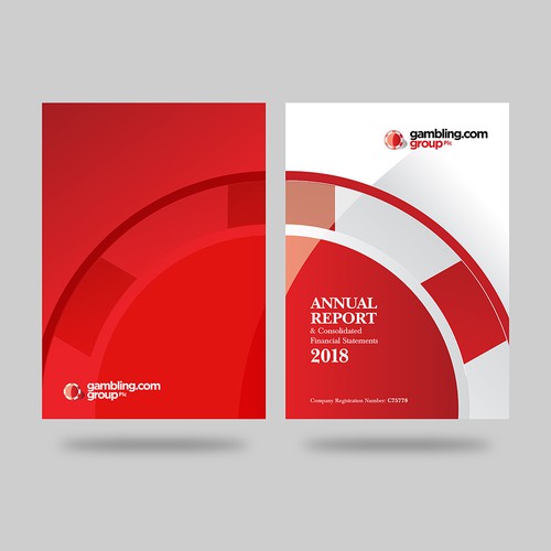 Annual Report Cover for Gambling.com Group Design von Majid Soofan