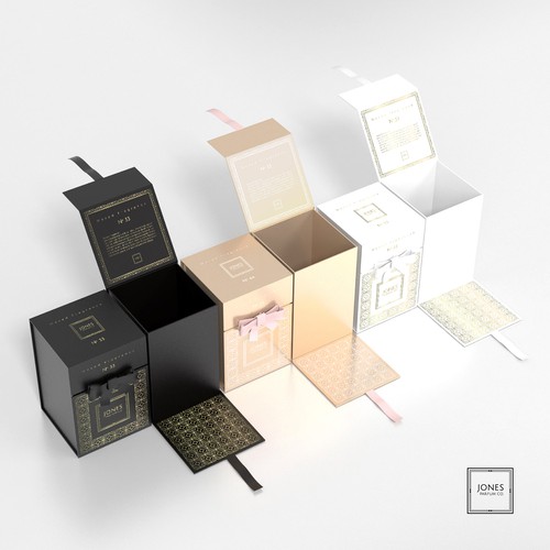 Luxurious, highend soy candle packaging. Simple, elegant. Product