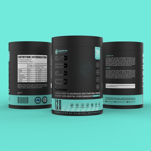 Label for a new supplement brand Design von Muhiuddin99