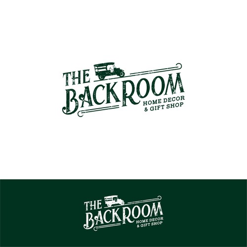 "The Back Room" logo contest for a masculine room in a home decor and gift shop Design by MagicalMysteryCat