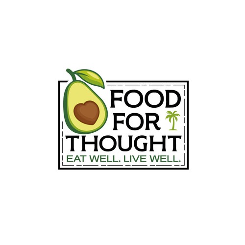 Fresh, Playful Island-Inspired Logo for Food For Thought – Organic Café & Market in the Florida Keys Design by marianaa