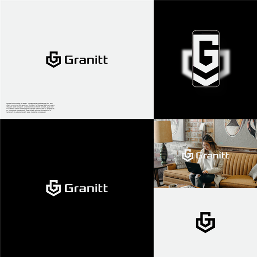 Logo to represent cybersecurity for high-risk people Design by KUBO™