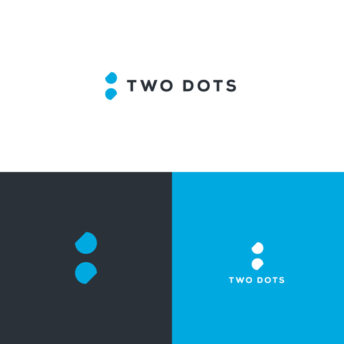 Two Dots Software Fraud Prevention Logo Design - Modern and Simple! Design by Lazar Bogicevic