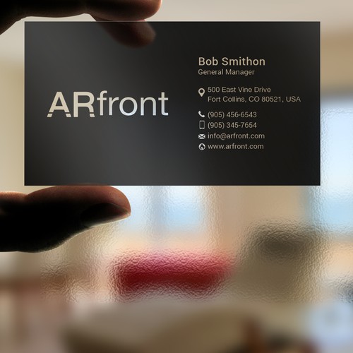 Business card design for high tech company Design by Mah_Ari