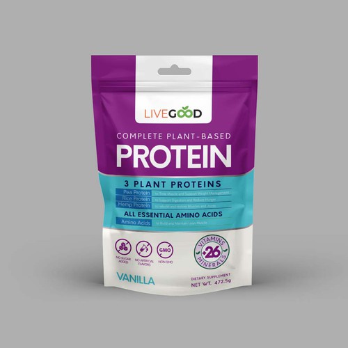 ***GUARANTEED PRIZE*** - LABEL DESIGN for Protein Powder -*****NEW***** Design by JamPasir