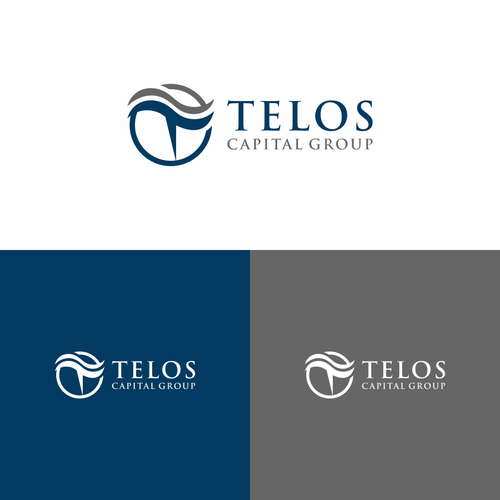 Professional, modern style logo with either "Telos" or "Telos Capital Group" written next to it roughly the same size Design by Apple690