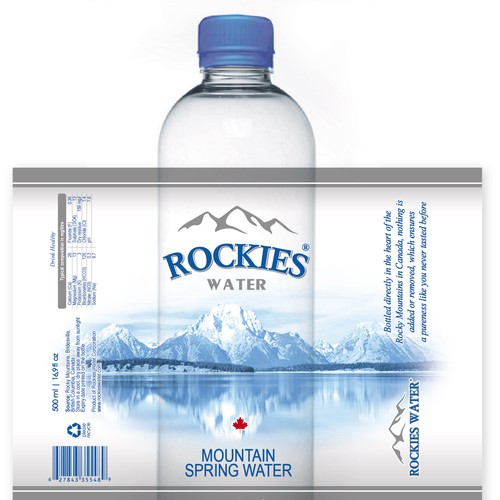 label for new Canadian Mountain Spring Water Design by ArtAndrew