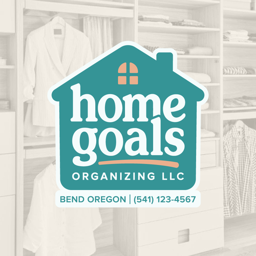 "Who has the simple, fun design for my new home organizing business In Bend, Oregon?" winning Logo design