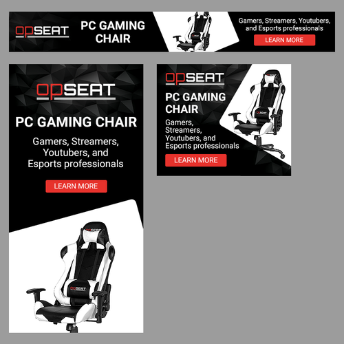 Create Banner Ad Set For Gamers For Opseat Banner Ad Contest 99designs