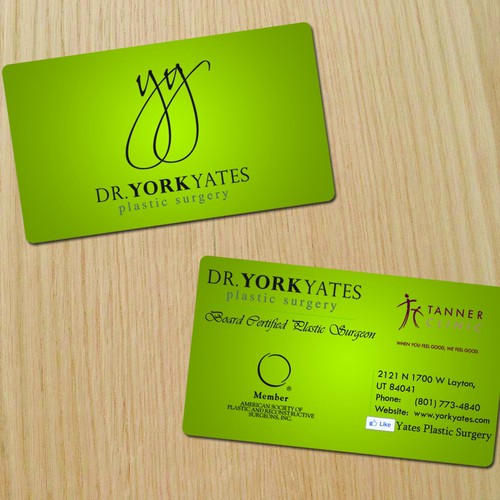 Dr. York Yates Plastic Surgery - business card Design by Adrian004