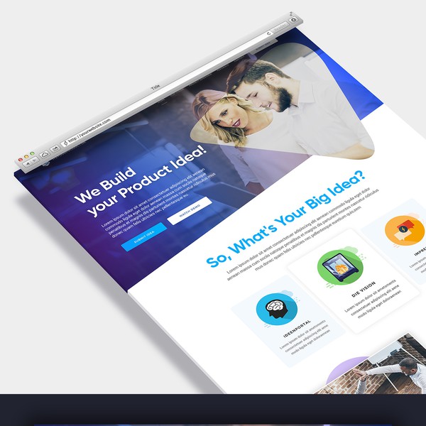 Design by posspoint titled "Website Design Tech Agency"