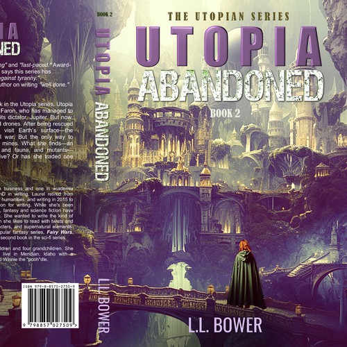 Utopia Abandoned Book Cover (Sci-fi) Design by SusansArt