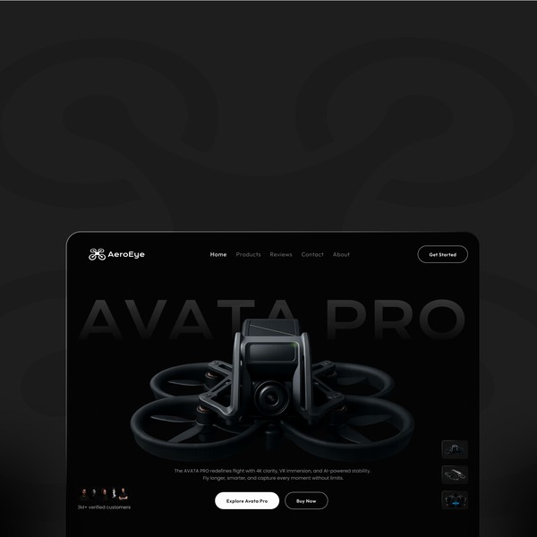 Aero Eye - Drone Landing Page