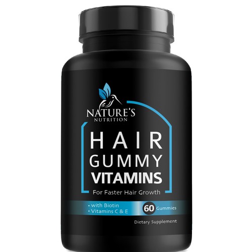 Nature's Nutrition needs a Gummy Vitamins black label Design by agooshe