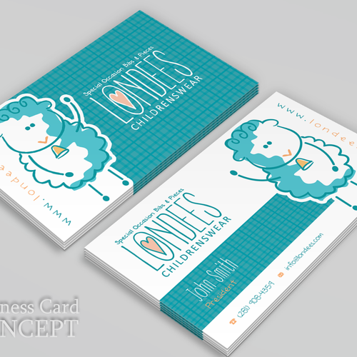 Create business card for luxury online baby boutique Design by FishingArtz