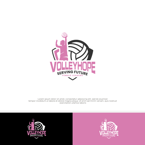 Design a vibrant woman empowering logo that portrays inclusivity and opportunity to play volleyball! Design by rzaltf