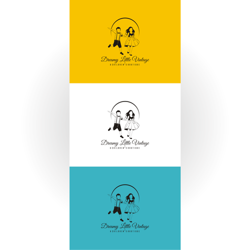 Design a "dreamy" logo for a brand new children's vintage clothing boutique Ontwerp door J4$on