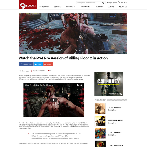 Spotnet website Design by Zeal Design