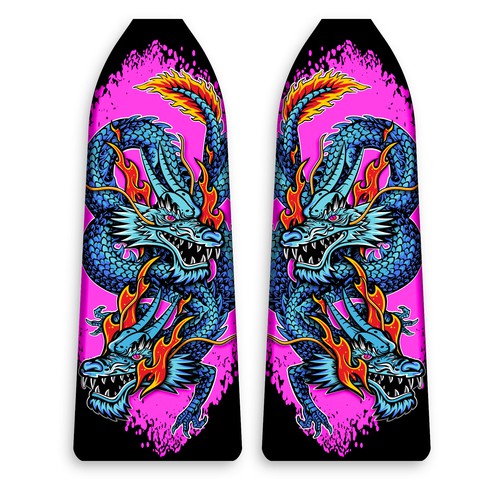 Dragon Boat Paddle Design: Chinese Dragon Design by wennyprame