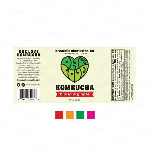 One love kombucha, Product label contest