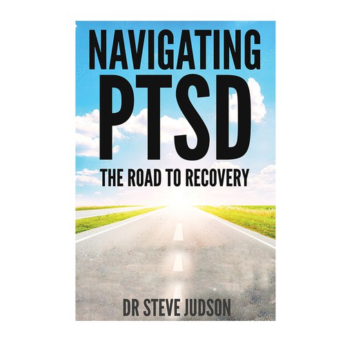 Design a book cover to grab attention for Navigating PTSD: The Road to Recovery Diseño de DezignManiac