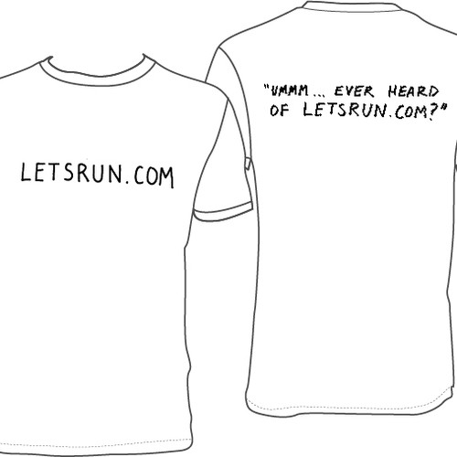 LetsRun.com Tshirt Design Contest Design by IanJustin