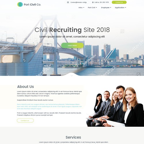 Diseño de página web propuesta en el concurso por Designs Divine ™