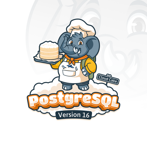 PostgreSQL v16 Release Artwork Design by ridjam