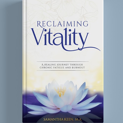 Cover for a spiritual healing book that helps combat fatigue and burnout Design by Creative_Crafter