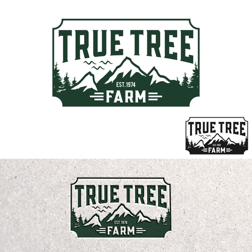 Organic logo for high elevation tree farm in Arizona. Design by Brainstorming_day