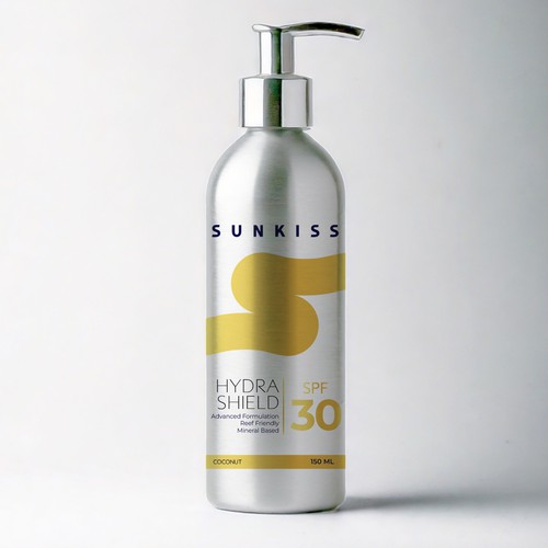 Luxury Sunscreen Label Design by Yachi Studio