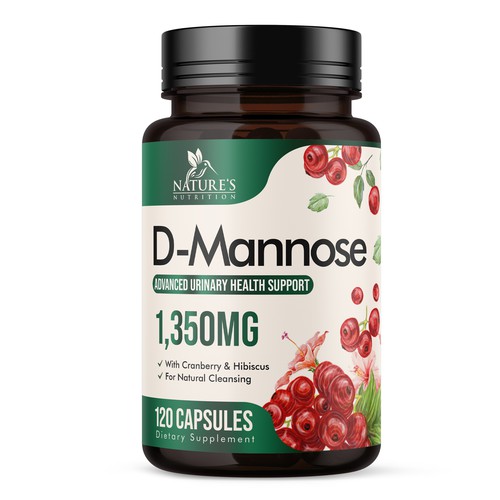 Colorful D-Mannose Design Needed for Nature's Nutrition Design by UnderTheSea™