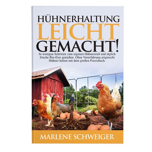 Chicken Farming Book Cover Design by anisha umělec