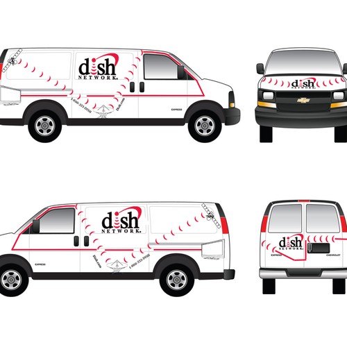 V&S 002 ~ REDESIGN THE DISH NETWORK INSTALLATION FLEET デザイン by honkytonktaxi