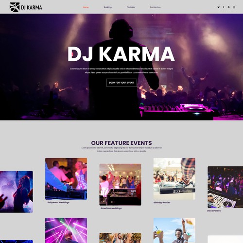 dj karma - playing good music since 2007 Design by Digitechtic